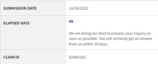 svs_vinayak's tweet photo. @wizzair 30 days??? it has been 49 days. I have paid to speak to your customer services team who happily conveyed they don't deal with claims. When asked for a solution, they asked me to fill in the form I had filled out earlier. Let us not even mention your live chat facility. https://t.co/378fcy6D0I