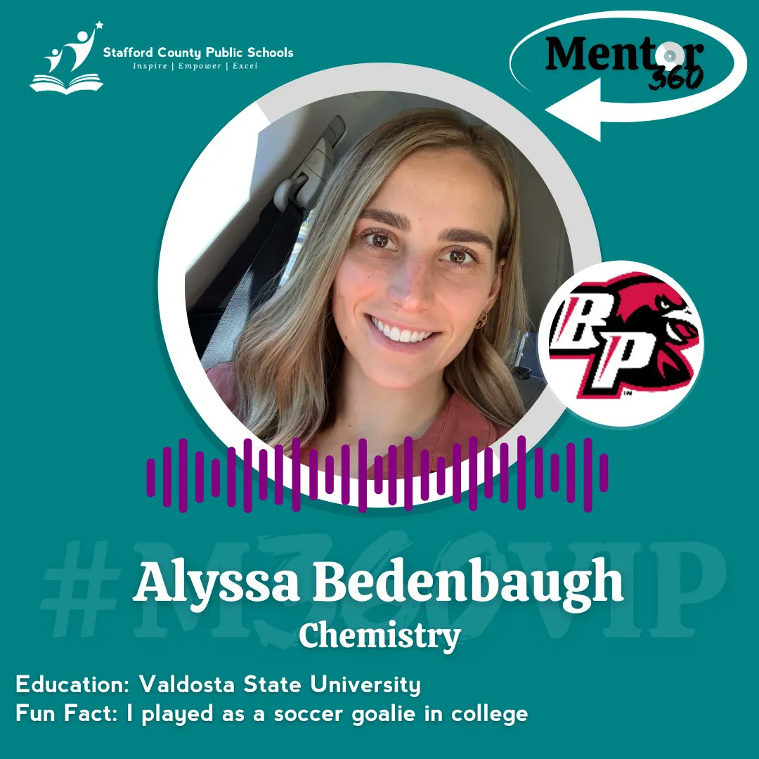SCPS_HR's tweet photo. It's time to welcome the newest member to Team Stafford! Join us in welcoming Alyssa Bedenbaugh to Brooke Point High School🎉 #Mentor360PrepForSuccess #Mentor360VIP #SCPSMentor360 #TeamStafford #SCPSHR https://t.co/cvhBuNhbAQ