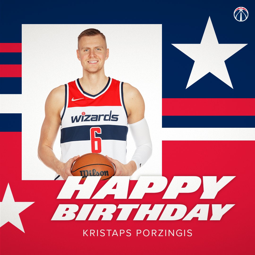 WashWizards's tweet photo. RT to wish @kporzee a happy birthday 🎉 https://t.co/Wi12E2E6Oq