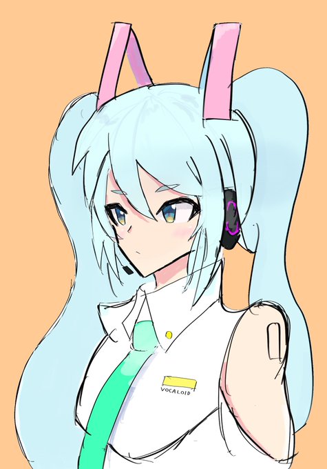 教本見ながらミクちゃん塗りました!! 