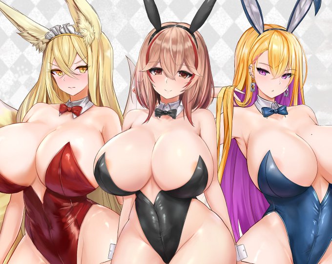 最近バニー絵を多く描いていたのでまとめてみました!サーチBANかからないことを祈る
左はラスオリのヒルメ
中はアズレンのローン
右はラスオリの宝蓮
#バニーの日 