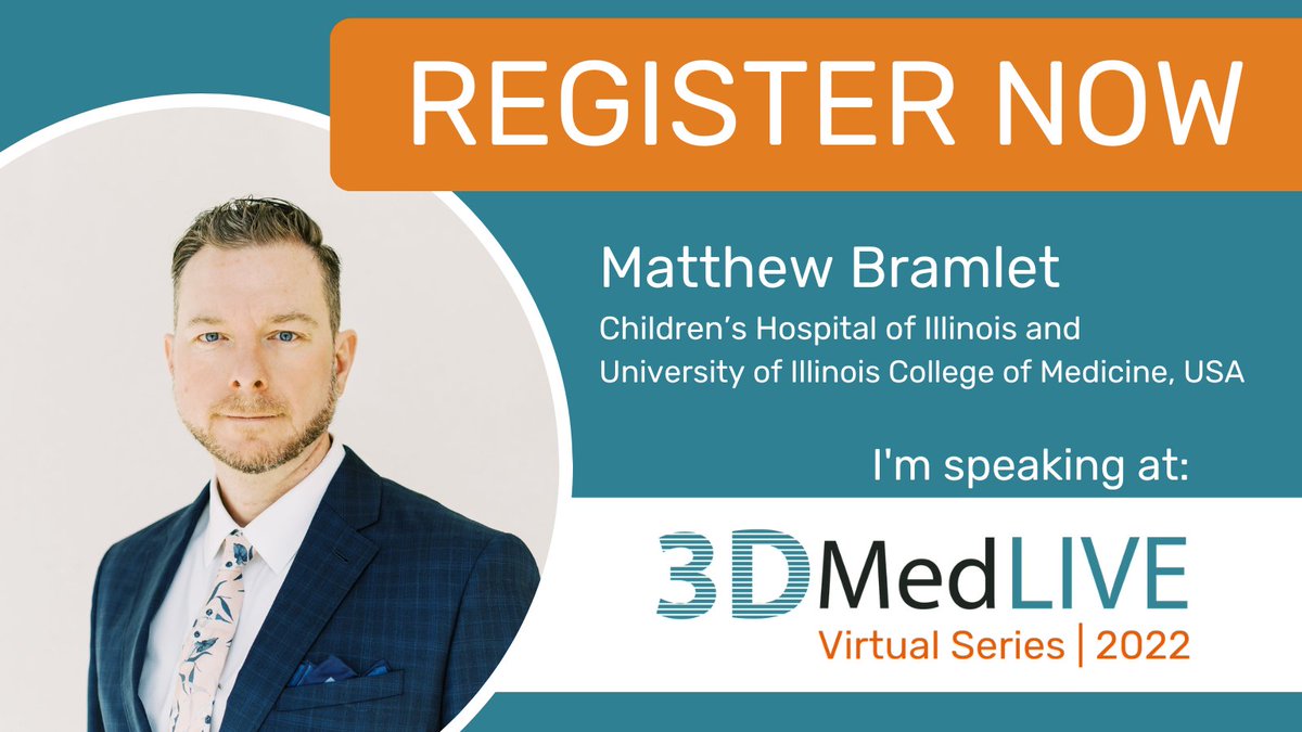 We’re delighted to announce that Matthew Bramlet of @CHNOLA has a presentation for you on the #3DMedLIVE Virtual series! You'll learn all about the power of #VR in surgical planning in Matthew’s talk, so be sure to have a watch here>> bit.ly/3Q5Sjpz