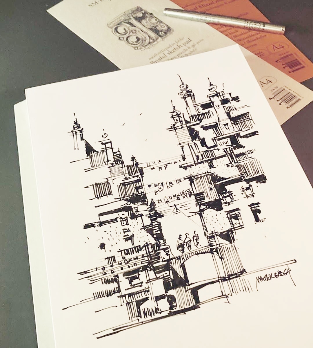 SMLTArt's tweet photo. Bristol paper and #fudepen get along perfectly together!
Author: @marekbad64
Materials: @smltart Bristol #authenticpad
#smltart #bristolpaper #sketchbook https://t.co/P3VTsDfxJh