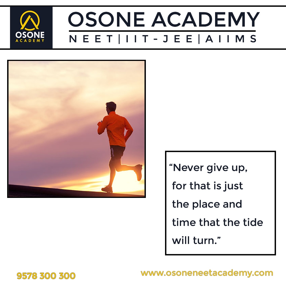 osoneacademy's tweet image. “Never give up, for that is just the place and time that the tide will turn.”

Osone NEET Academy
Call- +919578 300 300
info@osoneneetacademy.com
#neet #mbbs  #neetpreparation #medicalstudent #medicine #neetmotivation #neetquestions #neetbiology #neetcoaching #neetaspirants2023