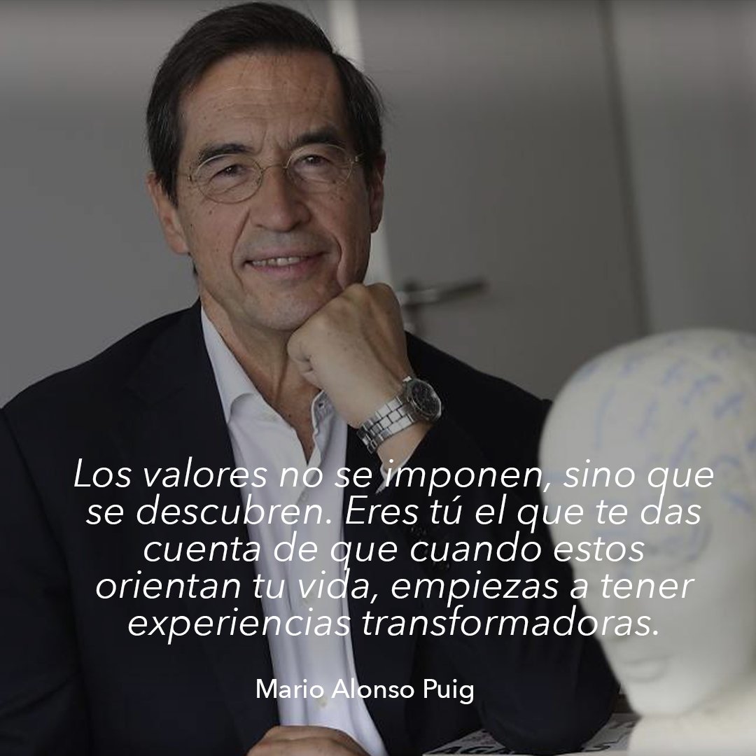 MarioAlonsoPuig's tweet photo. Cuando un valor se pone en práctica y se integra, se convierte en una virtud. Por eso, quien ha desarrollado una serie de virtudes como pueden ser la alegría, la generosidad o la compasión, se convierten con su sola presencia en una persona capaz de mejorar este mundo. #Valores https://t.co/lwDUKP4sJU