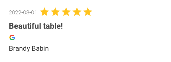 TheTableLady's tweet image. New 5.0-star Review: "Beautiful table!"