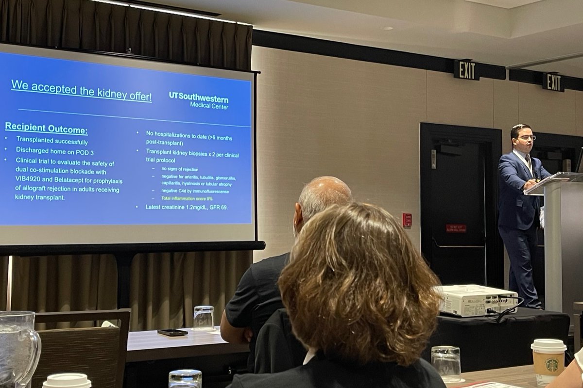 Congrats to Andrew Shubin, M.D., who won 1st place in the abstract/case presentation competition and Jorge Vivaldi, M.D., who won 2nd place in the abstract/case presentation competition at the annual meeting of the Texas Transplantation Society in July. 

#transplant #utswsurgery