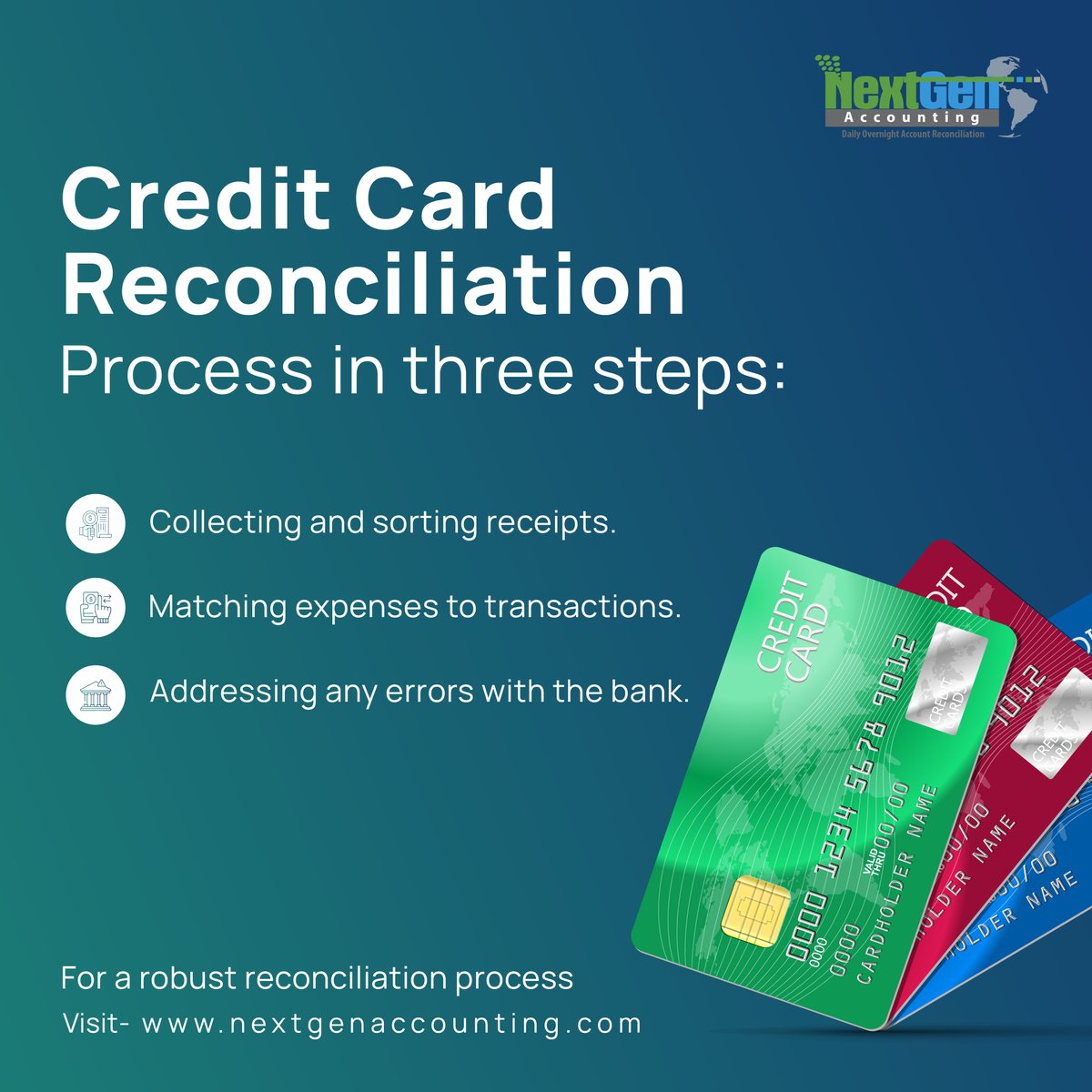 Credit card reconciliation: simplified.
#Nextgen #creditcard #creditcardreconciliation #reconciliation #reconciliationbacklog #finance #accounting #accountancy #accounts