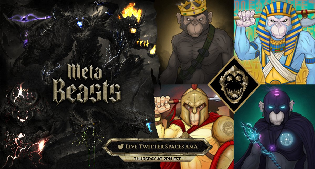 Divinity Worlds (@divinityworlds) on Twitter photo MetaBeasts x ATS
Prize = Free Chest Airdrop (Contains 2 random beasts)
1. <a href="/ATSNFT/">Apes Together Strong NFT</a> & @MetaBeasts
2. RETWEET + TAG 3
3. BE IN THE SPACES BELOW ⬇️
x.com/i/spaces/1kvJp… MetaBeasts x ATS
Prize = Free Chest Airdrop (Contains 2 random beasts)
1. <a href="/ATSNFT/">Apes Together Strong NFT</a> & @MetaBeasts
2. RETWEET + TAG 3
3. BE IN THE SPACES BELOW ⬇️
x.com/i/spaces/1kvJp…