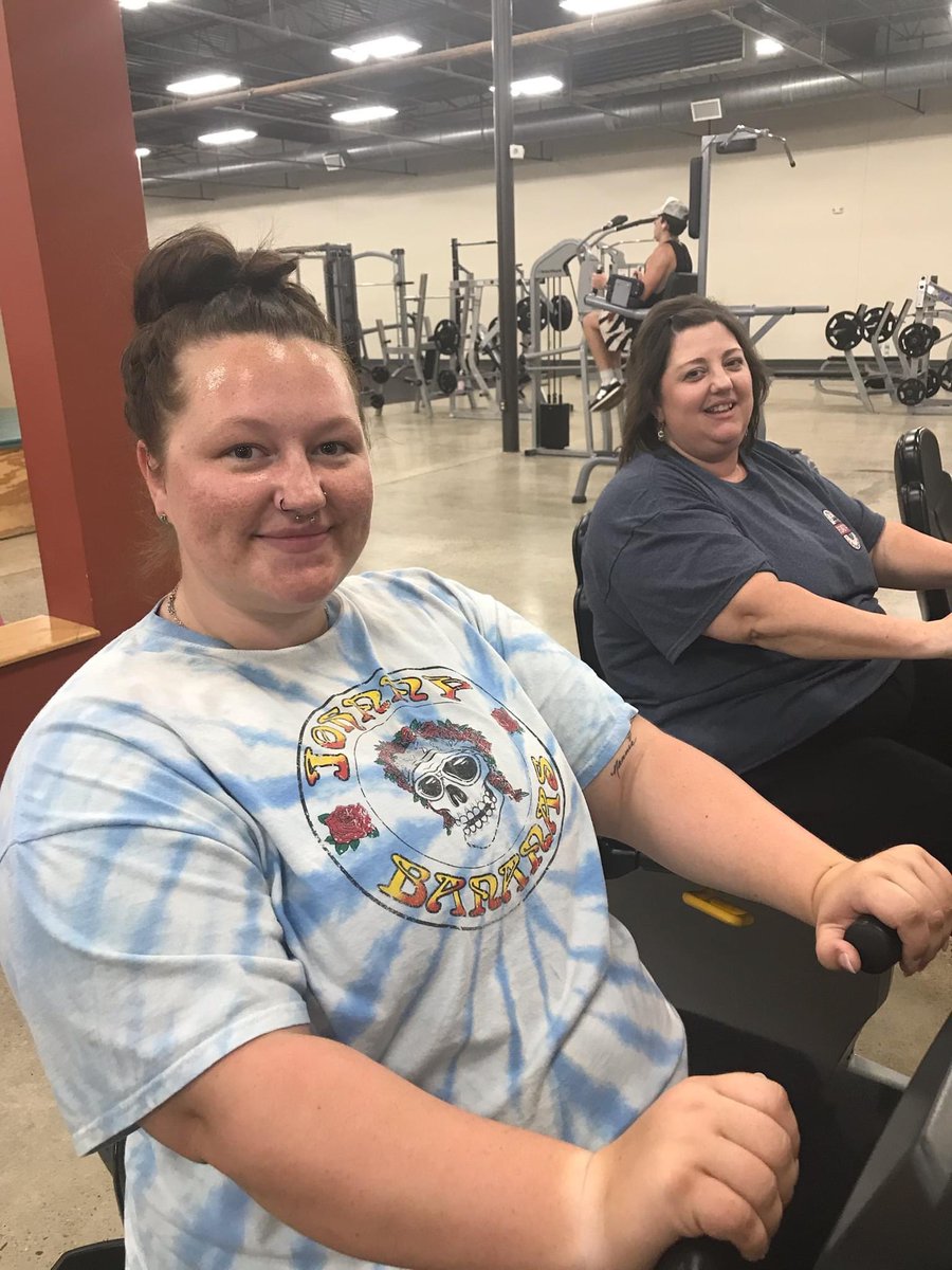 These ladies are finding a renewed love for exercising while working with our #dicksonymca personal trainer Aireann.  They're learning that being flexible is an important part in continuing to improve strength and cardio.  Way to go Ronda and Bella!