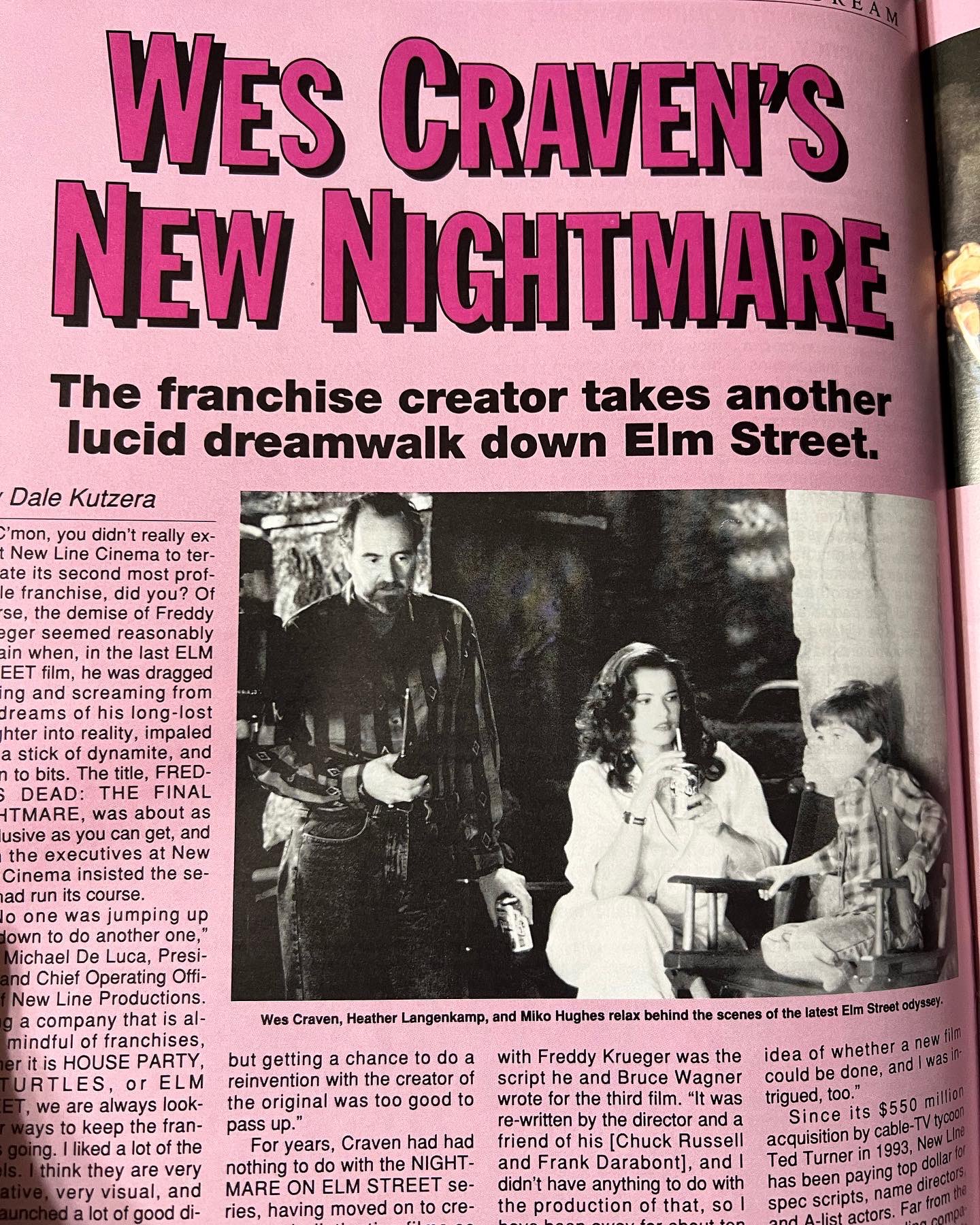 Happy Birthday to the late Wes Craven. He would have been 83 years old today. 