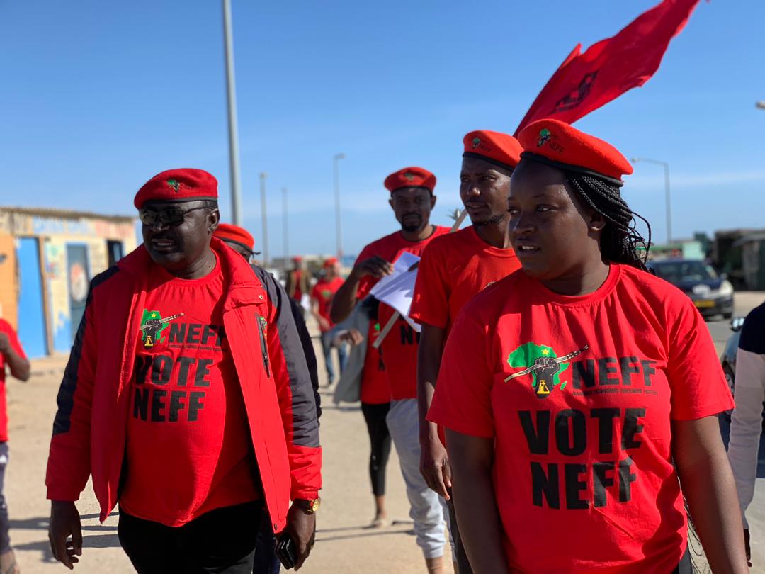 eff_namibia's tweet photo. NEFF, the only hope of the hopeless masses of our people.
#VoteNEFF
#VoteRodger4Swakop
#FreeAMUSHEandDEE https://t.co/cCryqzB7rH