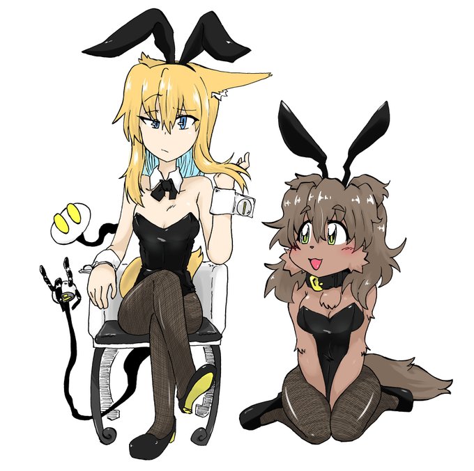 「バニーの日なので」
「耳が多くないか?」
「にあってますよ～」 