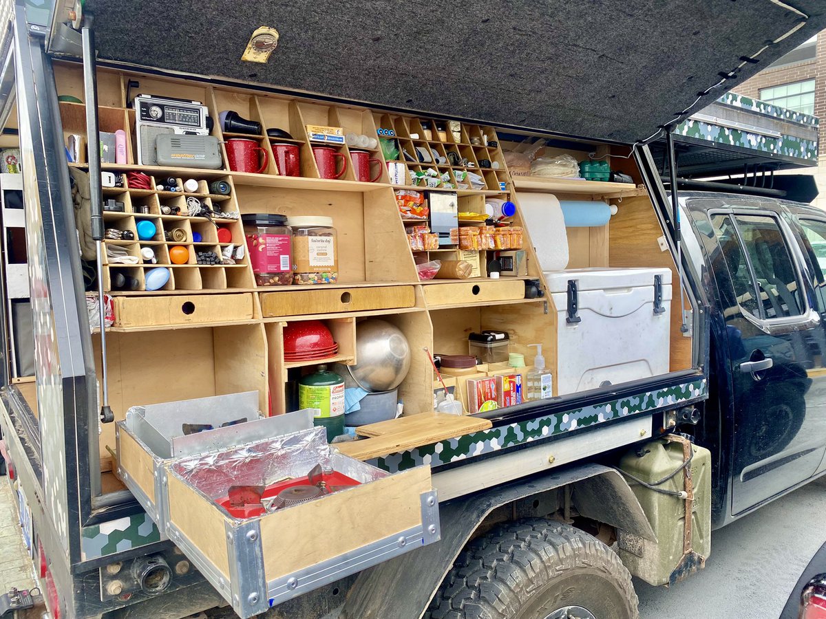glennrstevens's tweet photo. After the Outdoor+Mobility Roundtable in TC, the attendees got a look at the @Ford #Bronco, and entrepreneur @David_Ollilaβs off-road, camper, kitchen. This is the type of innovation that drives growth in this industry. #Michigan #Outdoor #Autp #Mobility #Innovation https://t.co/mZK5UBbVr0