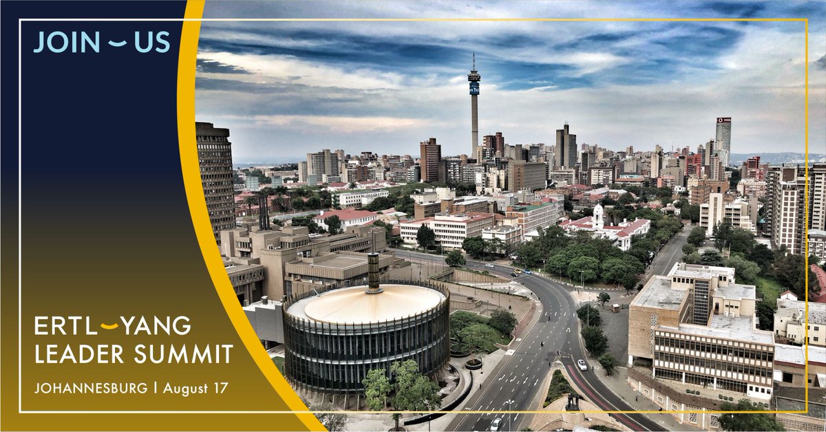 Get inspired, drive innovation and grow your professional network at #ErtlYangJohannesburg on August 17.
The summit will gather top leaders across the industries and sectors to exchange ideas on the key issues and network.