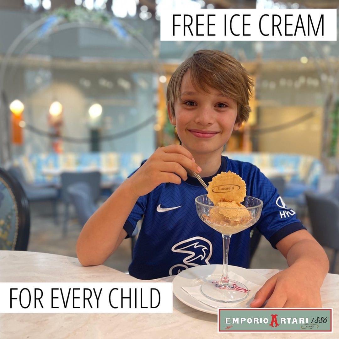 THIS AUGUST !! Bring your child to Artari in Touchwood and enjoy a complimentary ice cream on us. From Monday to Friday .                                         Not to be used with any other promotion. Valid with another paying adult .  Offer ends Wednesday 31st August 2022.￼￼