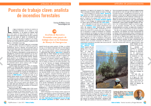 🗞️Recomendación | <a href="/RevistaIyRN/">Revista Incendios y Riesgos Naturales (RIyRN)</a> menciona al proyecto <a href="/AfanUcpm/">Advanced Fire Analysis Network</a> en un repaso por la historia de los analistas  de incendios forestales #IIFF

Léelo📲revistarirn.org/revista