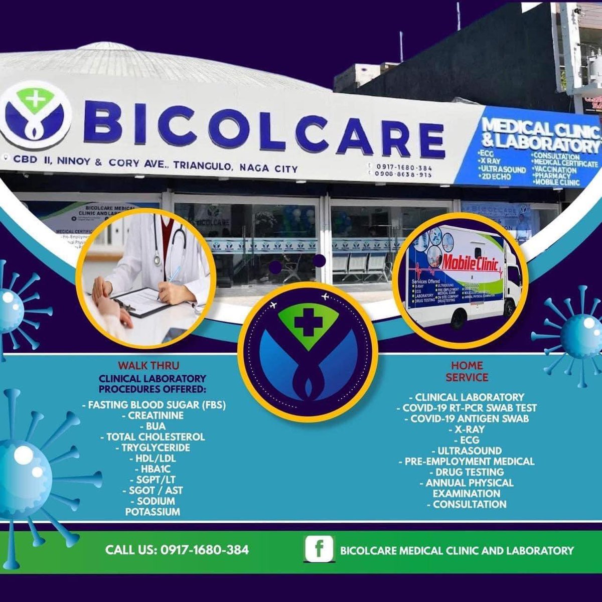 nagacitydeck's tweet photo. BICOLCARE at CBDII fronting Bicol Central Station is your one stop shop for your medical needs! Lab services, consultation and other procedures are  readily available here. Visit https://t.co/fV1KpLiCY3 for more details https://t.co/YxyacZEy1N