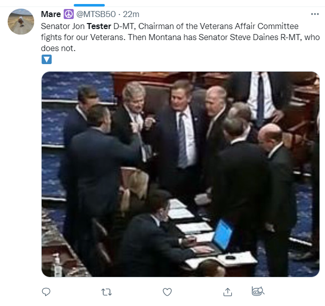 RWwatchMA's tweet photo. @MTSB50 Ted Cruz (R-TX) and Steve Daines (R-MT) with a terrorist fist-bump when they blocked the #PactAct for veteran burn pit injury victims. Pat Toomey (R-PA) was the ringleader. 23 GOP senators joined them including @MittRomney &amp; @MikeLee #morningjoe #papolitics #txlege #mtpol #utpol https://t.co/IVP8GUERaK