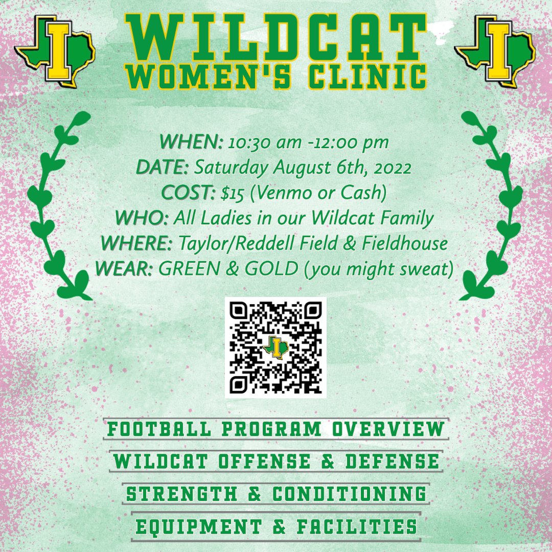 We are excited to announce our women's clinic this Saturday! Sign up using the link below and join us for some fun and football!!!💚💛

forms.gle/oRLEGfVKXCnTix…
