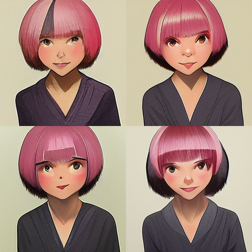 望月紅葉さんと幸せな家庭を築きたい Pa Twitter 髪型がピンク色ボブカットなアニメキャラクターの望月紅葉 By Midjourney T Co 7fzwn1r91l Twitter