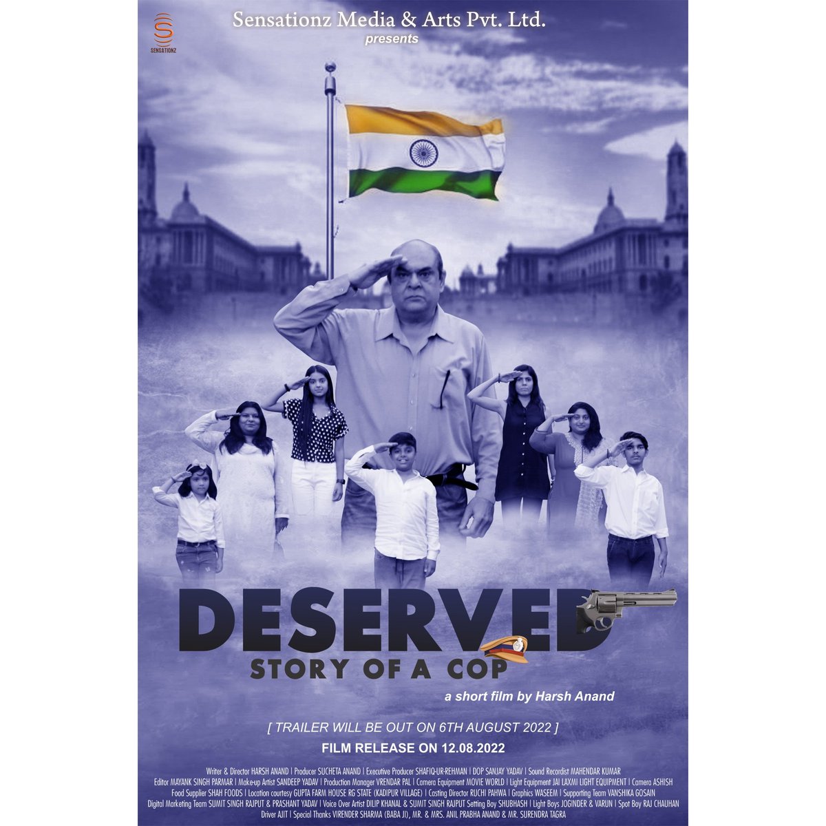 HarshAnand_'s tweet photo. Get Ready Most 🎬 Awaited Short film "Deserved - Story Of A Cop Poster Is Out Now. 
Featuring -  Manoj Bakshi

Out on 12h August on Youtube
Sensationz Media &amp; Arts Pvt. Ltd.

Written &amp; Directed By Harsh Anand 

#HarGharTirangaCampaign
#HarGharMeTiranga
#HarGharTrianga https://t.co/7vCwdyrRgu