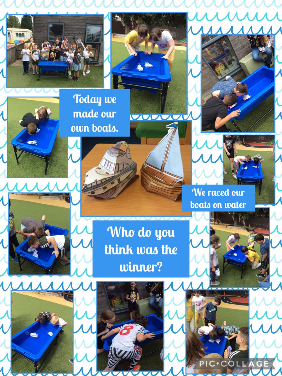 WilkinsonPriSch's tweet photo. Today we enjoyed designing and making our own boats. We raced against each other by blowing the boats along in the water. The speed boat was the WINNER!! #wilkinsonholidayclub #wilkinsonprimary #holidayclub #boatmaking https://t.co/qllT0LQR1N