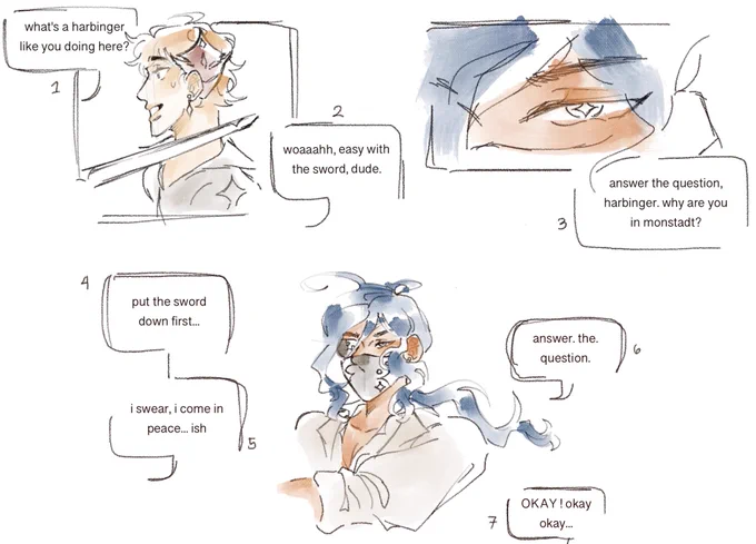 pls excuse mu shitty coloring skills but omg what if vigilante kaeya ?!1

#chaeya 