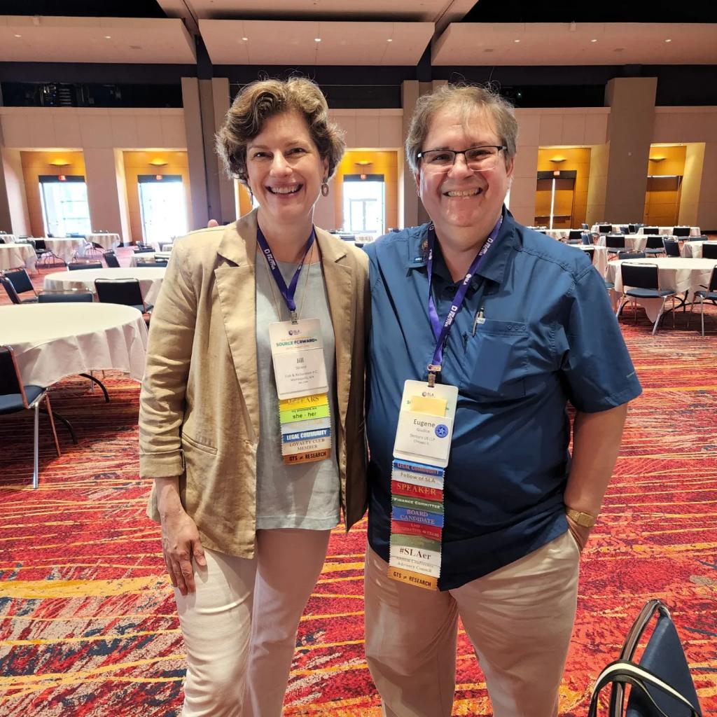 eugenegiudice's tweet photo. A great SLA conference. There were great sessions and great opportunities to build community.
Thanks to Jill Strand for being my mentor, champion, confidant and friend.
#sla2022 #SlaLegal https://t.co/mshw4dNxoi