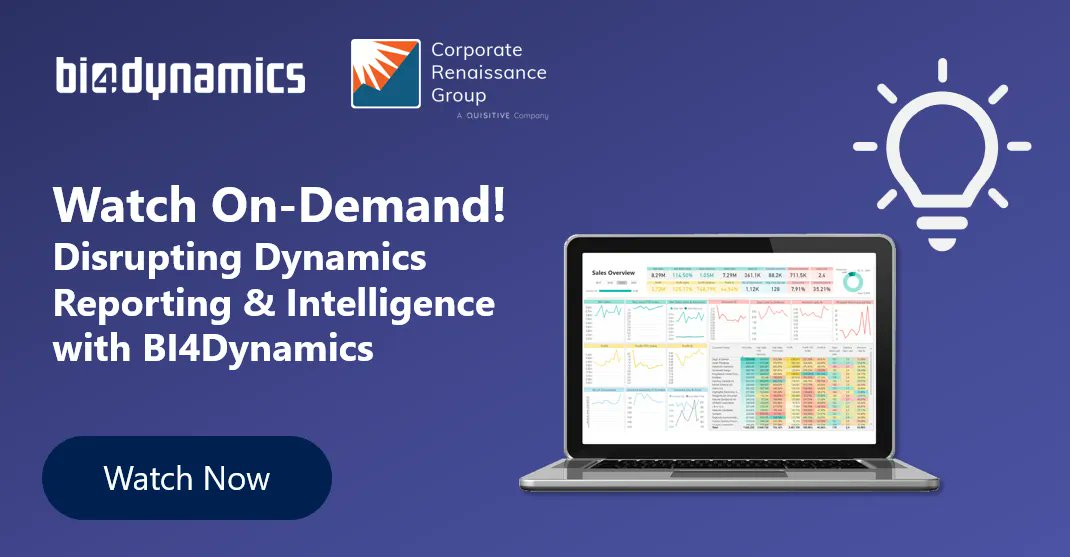 crgroup's tweet image. Tired of working around the many limits of reporting in Dynamics? Discover how you can transform the way you analyze your Dynamics data with BI4Dynamics. #dataanalysis #bi4dynamics buff.ly/3t55Hys