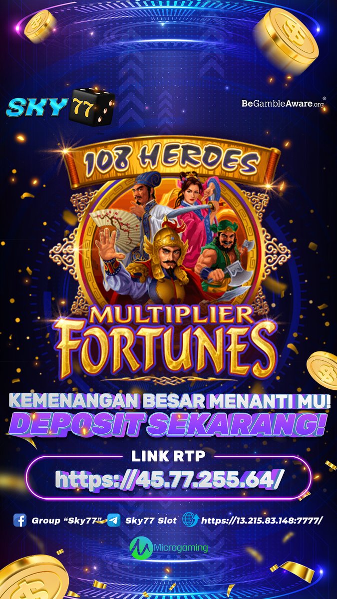 Sky77Official's tweet photo. ' MULTIPLIER FORTUNES '

Game Tergacor Bossku , Dengan Tingkat Kemenangan Tertinggi , Penghasil Cuan Terbanyak ! 
Mainkan Sekarang Juga Boss !

Segera Mainkan hanya di SKY77
Link ➝ https://t.co/guA0xJoBrY &amp; https://t.co/p6hQdpZvWj

#sky77 #sky77slot #slotgames #slotindonesia https://t.co/GNlKbDNXUm