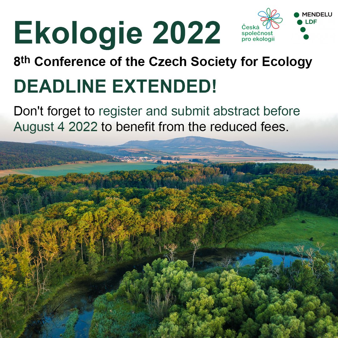 Peter Mikula (@birder158) on Twitter photo You can still submit your contributions to the conference organized by <a href="/CeskaEkologie/">Česká společnost pro ekologii</a>! You can still submit your contributions to the conference organized by <a href="/CeskaEkologie/">Česká společnost pro ekologii</a>!
