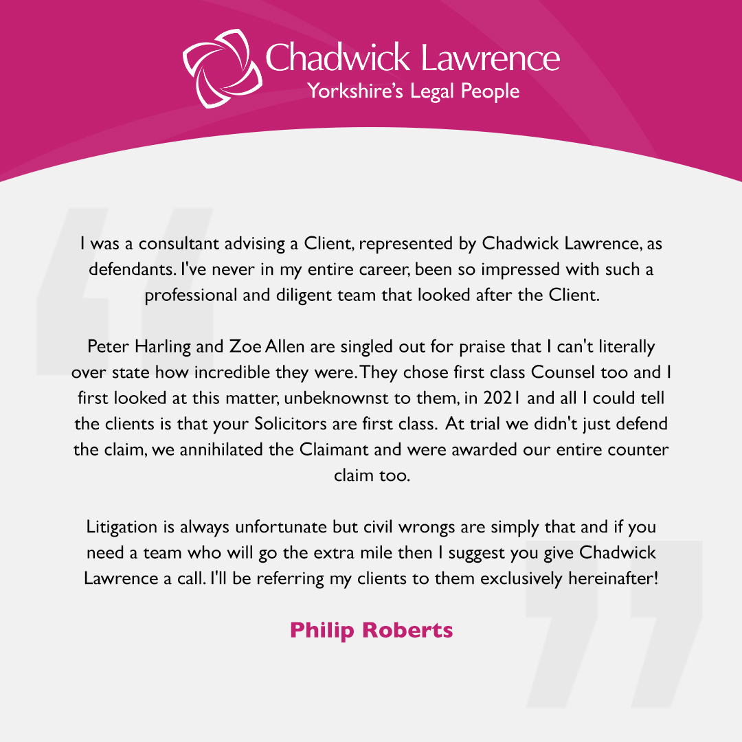 A fantastic review for @PeteHLawyer, @zoeallenlawyer and our Litigation team! 🌟 Our team would be happy to assist if you need any help in this area - just get in touch! bit.ly/3pSoQC1 #TestimonialTuesday