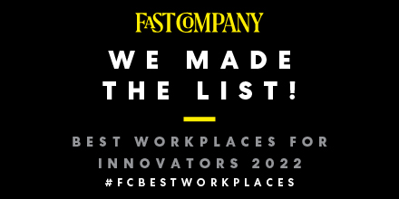 Big News We are one of @FastCompany’s Best Workplaces for Innovators 2022! A huge congratulations and thank you to everyone on our team. See the full list here: fastcompany.com/best-workplace… #FCBestWorkplaces