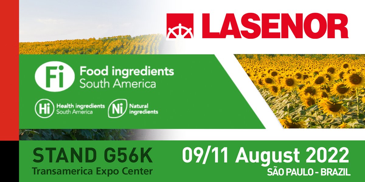 From 9th to 11th August, Lasenor will exhibit at Food Ingredients South America (FISA) at São Paulo Expo, São Paulo – Brazil.  At booth number G56K, Lasenor will present all its latest innovations on emulsifiers and their applications in the food industry. See you there!