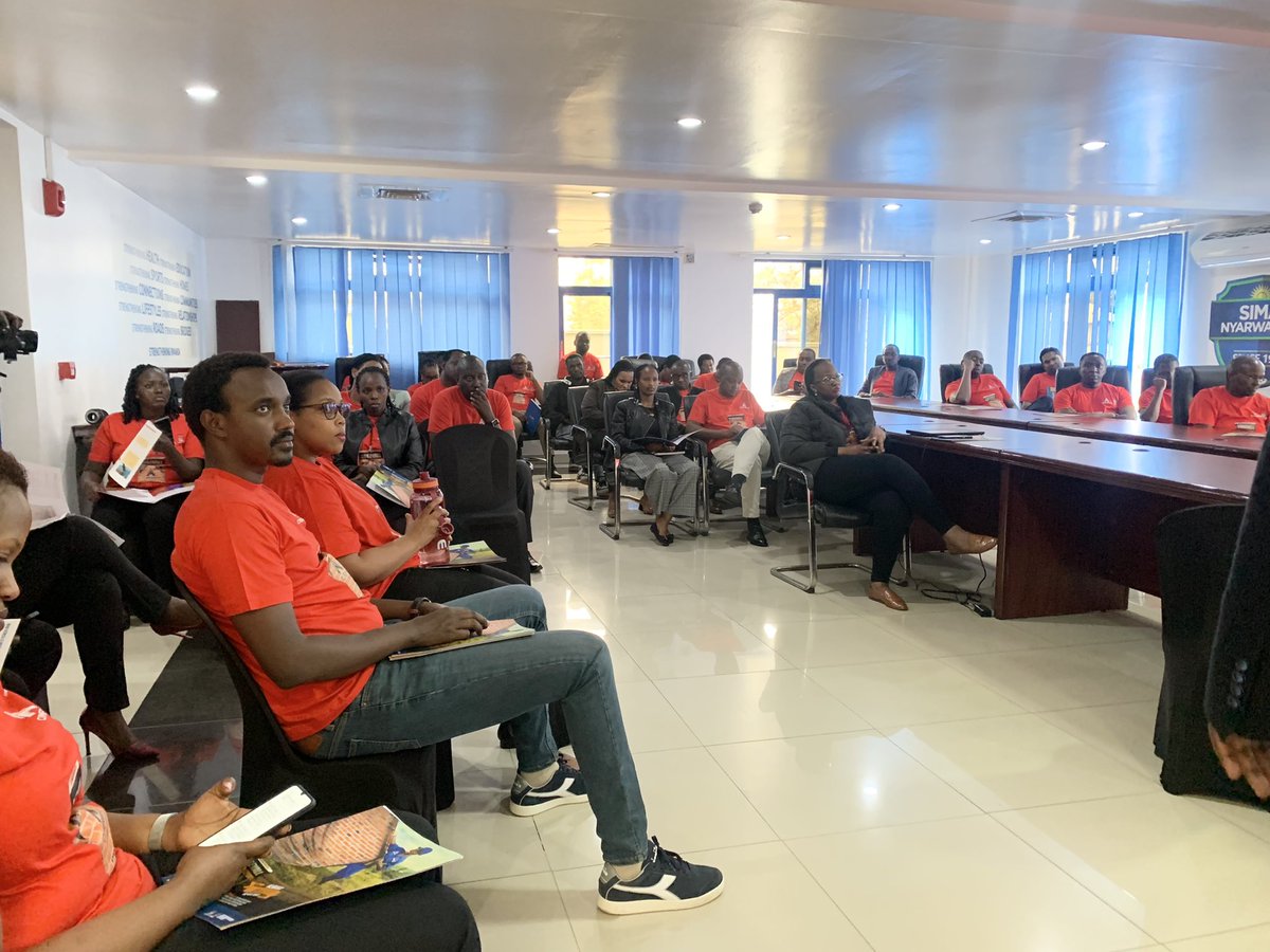 CimerwaPlc's tweet photo. HAPPENING NOW!
The Kigali Staff is looking dapper in red for the launch of our newest addition to the #SureRange - SUREWALL
#UfiteAmahitamo https://t.co/U3hnkb2Pmo