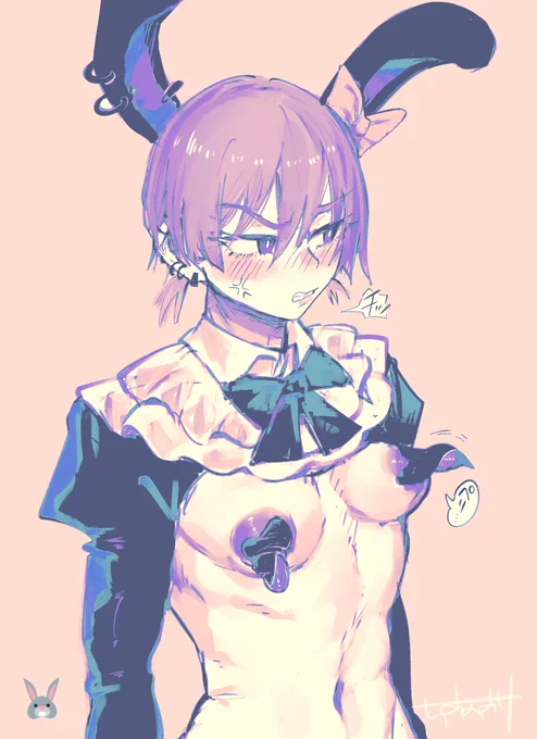 ぎゃくばにー🐰雅羅くん。チ○チンチラ見えはpixivで🙇‍♀️↓
♂雅羅くんのバニー  #pixiv https://t.co/bJaYxVtIJU 