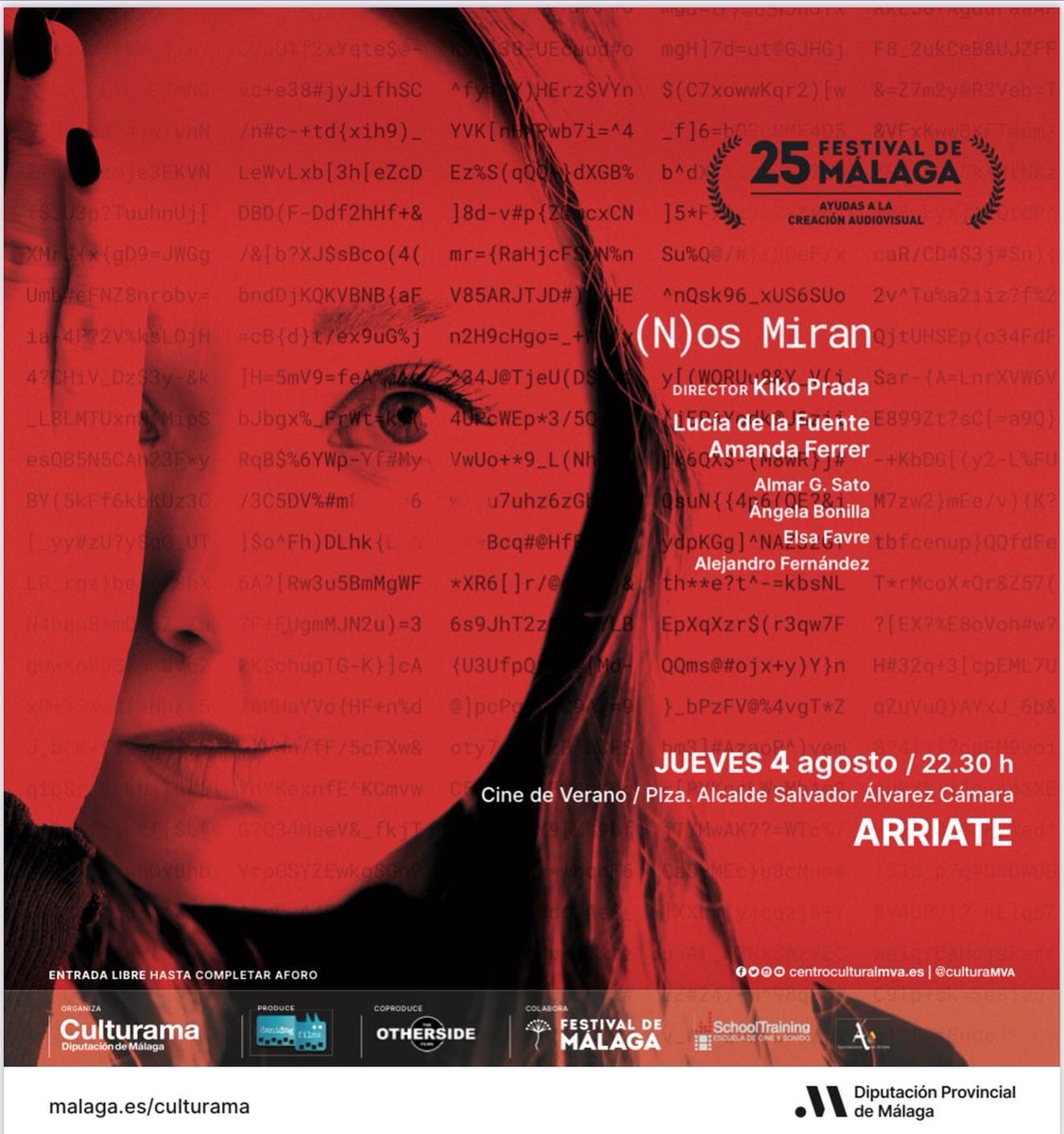 danidog's tweet photo. Sigue La Gira (N)OS MIRAN x la provincia d #Málaga con el apoyo @CulturaMlg @CulturaMVA @diputacionMLG  📽🎞

Esta semana d agosto proyección al aire libre #Cine de #Verano a las 22:30h

#ARCHIDONA miércoles 3 @AyuntArchidona 

#ARRIATE jueves 4 @ArriateAyto 

#PUJERRA viernes 5 https://t.co/d2HidLiRXX