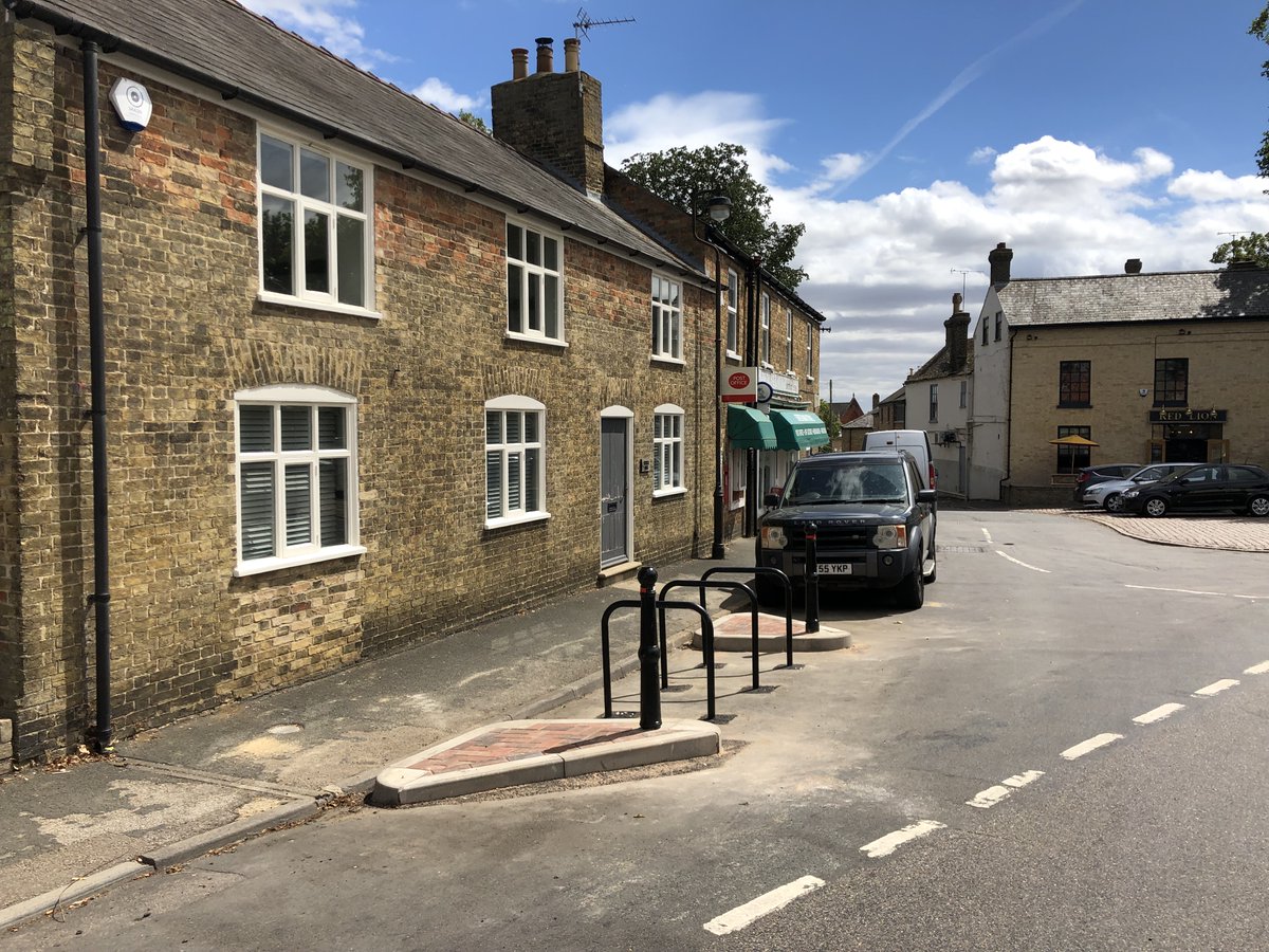 ElyCycle's tweet photo. Thank you Cambridgeshire Council! New and excellent cycle parking in the middle of Stretham!! https://t.co/agBh3ALYei