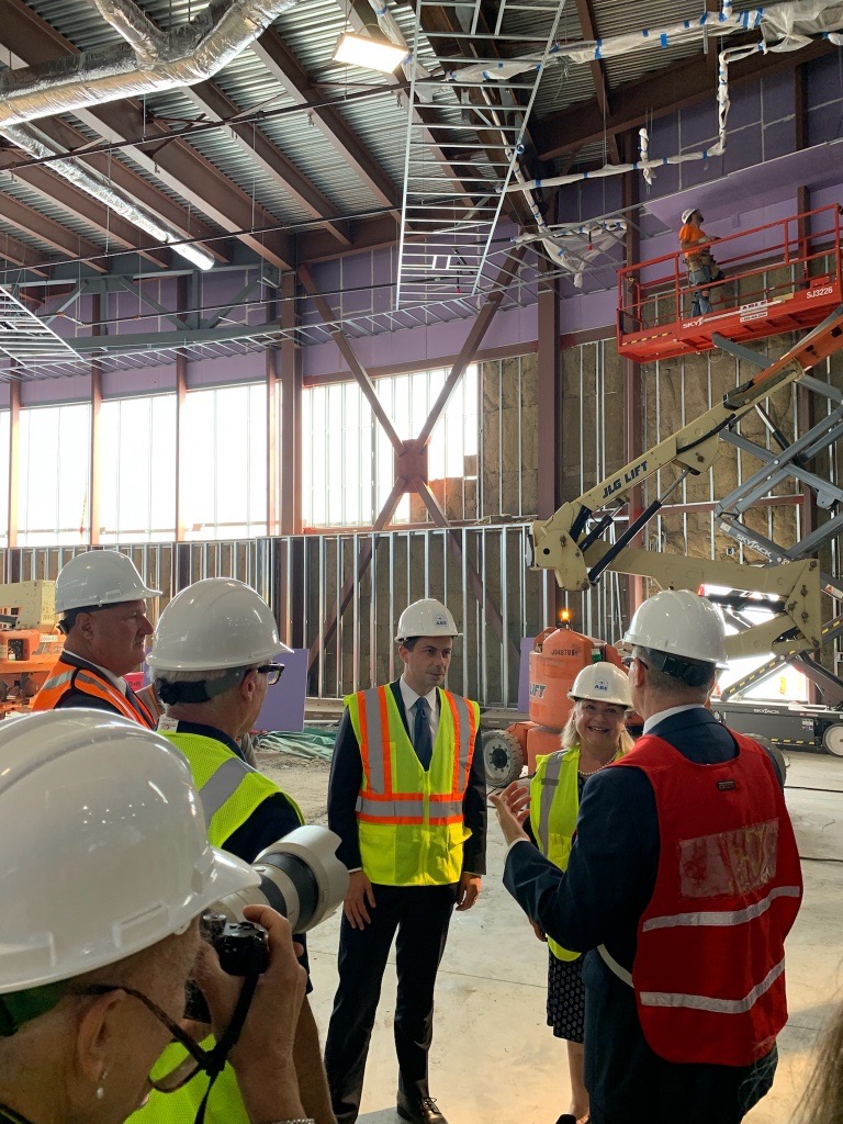 SecretaryPete's tweet image. Good morning! I'm here in Allentown, PA w/ Congresswoman Wild &amp;amp; local leaders visiting Lehigh Valley International Airport.