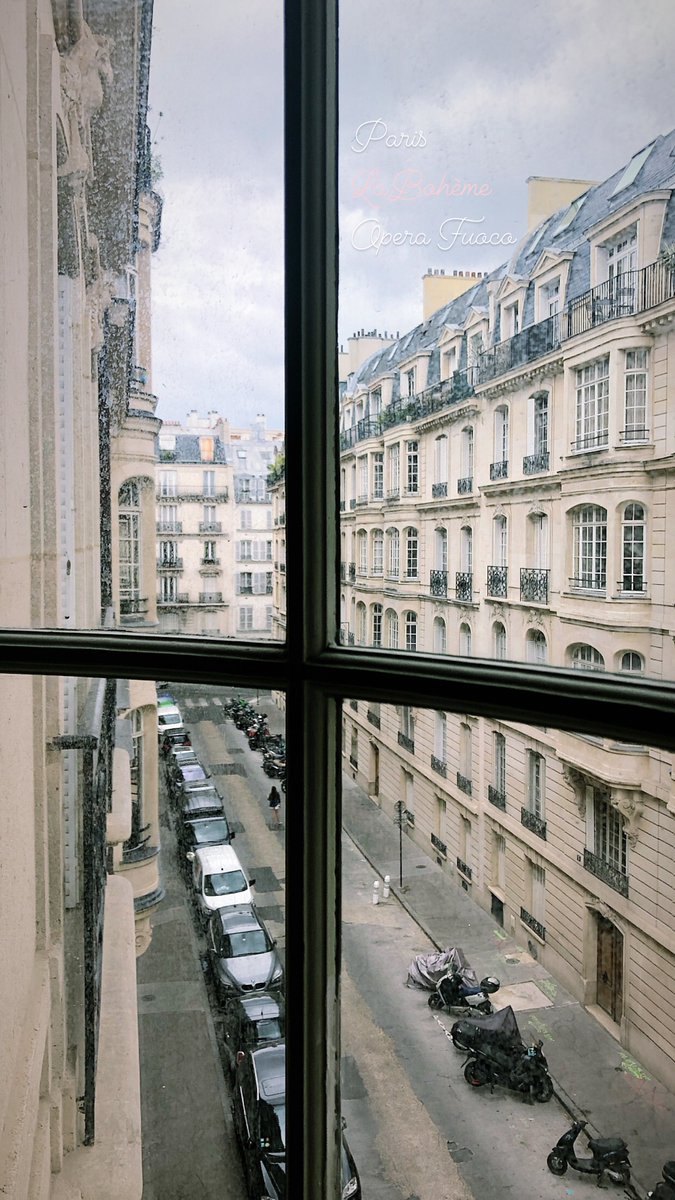 AnnaCavaliero's tweet image. Hard at work in Paris 
#Musetta #La Bohème