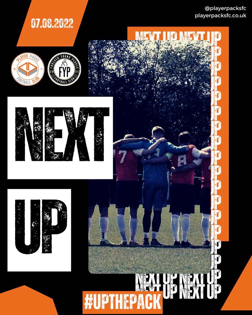 PlayerPacksFC's tweet photo. πΊ The Pack
π Sunday 7th August 2022
β° 10:00 Kick Off
π @FYPFC21
π Rothamsted Research
π AL5 2JQ
#UPTHEPACK https://t.co/BvAtkny9AG