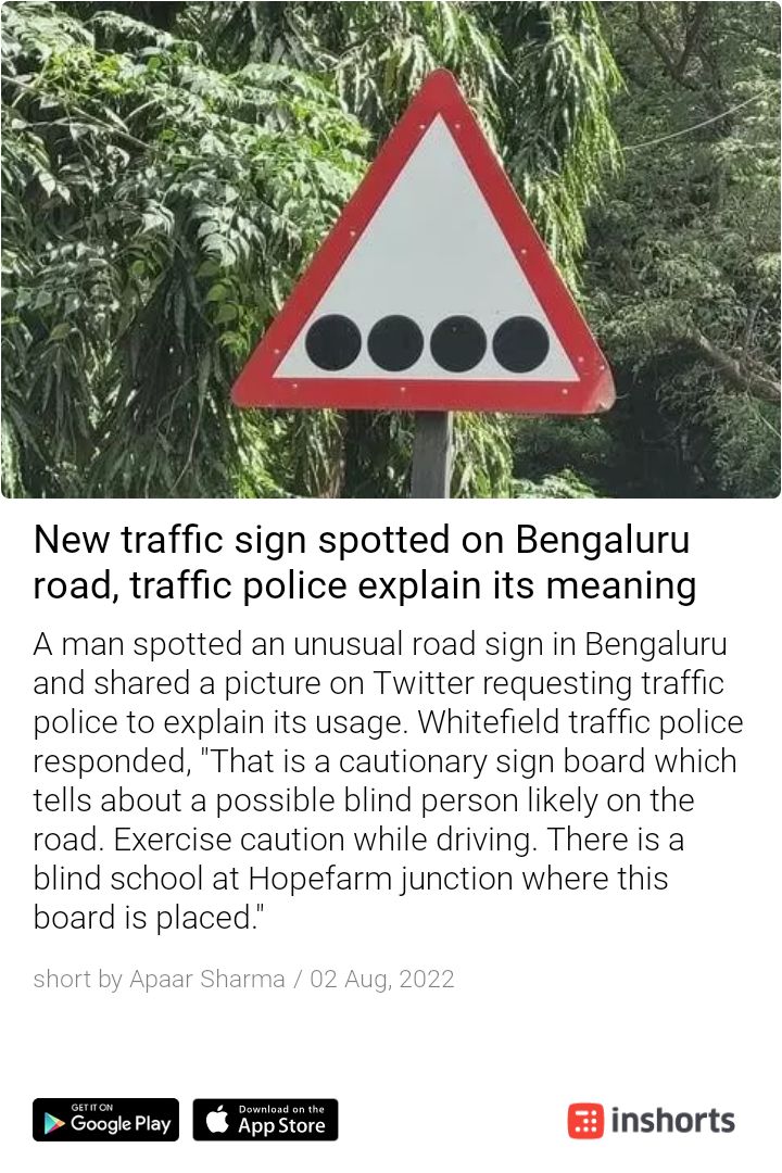 hydbuddy's tweet photo. Learning about a traffic signboard like this for the first time. Warmly appreciate the #BBMP @BBMPCOMM @blrcitytraffic #newlearning
https://t.co/h2tvFzEkin https://t.co/i1sGgxf1r5