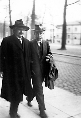 Physics Photo Of The Day:

Albert Einstein(Left) and Niels Bohr(Right) talking a walk during Solvay Conference, Brussels, 1930.