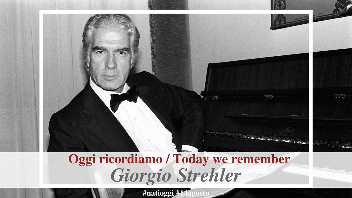 teatroallascala's tweet photo. Oggi ricordiamo / Today we remember Giorgio Strehler.

#NatiOggi #BornToday https://t.co/MxR4zEKUx8