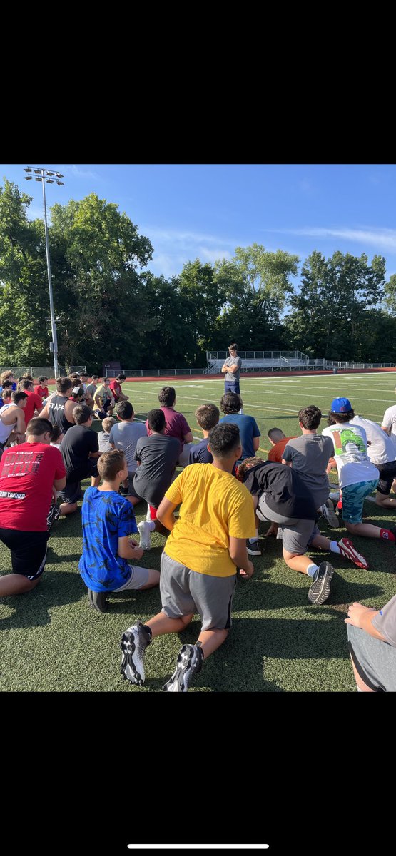 NFL free agent OLB Chris Rice talking to Carmel Rams about setting your goals in life!!! <a href="/Carmelschools/">Carmel Central School District</a> <a href="/CCSD_Athletics/">CCSD Athletics</a>