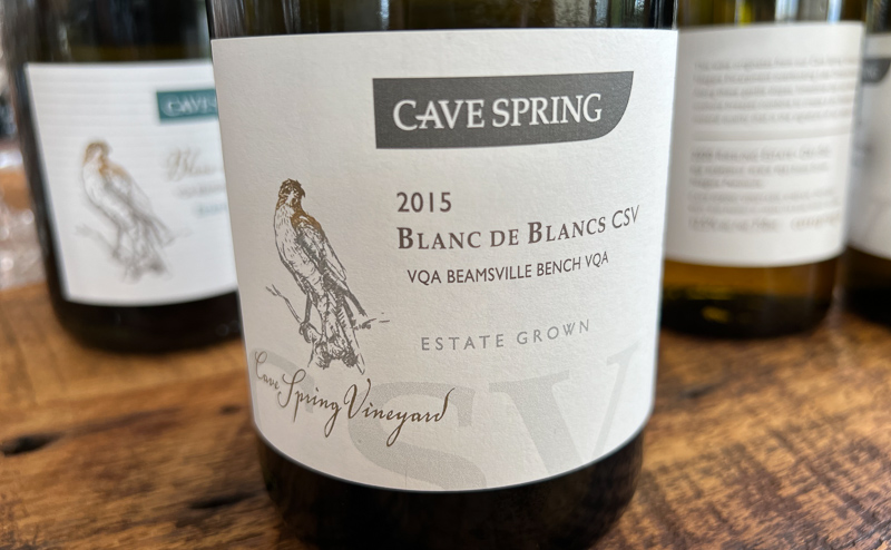 2015 Blanc de Blancs CSV Beamsville Bench
12% alc. No dosage. Lively and precise with crystalline lemony notes. This is really expressive with some nuts and fine toast. Very lively and expressive with nice intensity and a lovely precision. 94/100 
- Jamie Goode Wineanorak #cavein