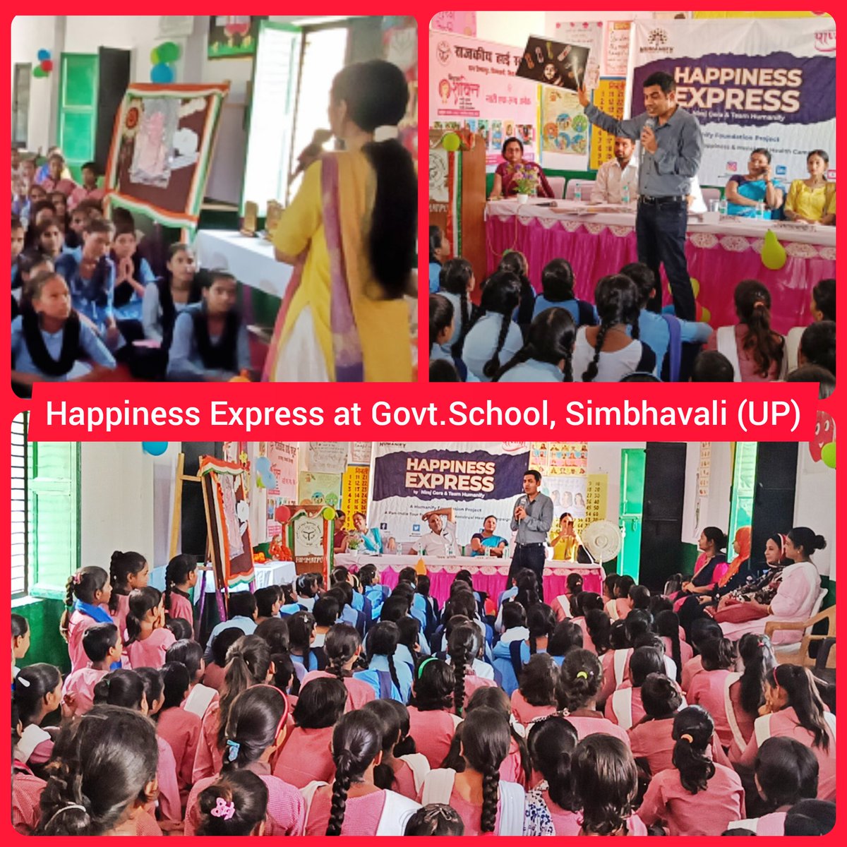 humanifyindia's tweet image. Happiness Express&apos; with @nirajgera sir at Govt. School,Simbhavali (Uttar Pradesh) 😇🩸😊
Another energy packed  #HappinessExpress&apos; Session 
As always we seek your love, support and blessings for the entire tour..it matters alot !

 #paavni #humanify #periods #Menstruation