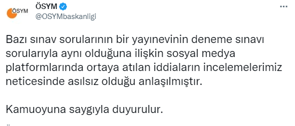 cengiz_gokcel's tweet photo. Solda bir yayınevinin hazırladığı  ve ÖSYM'nin KPSS 2022'de sorduğu birebir aynı sorular.
Sağda ise ÖSYM'nin yaptığı açıklama!
Gençlerimizin geleceğini mahvetmenize izin vermeyeceğiz!
#kpssdeikincifetoskandali 
#kpssiptaledilsin 
#ösym https://t.co/Ke8g2d3HVZ