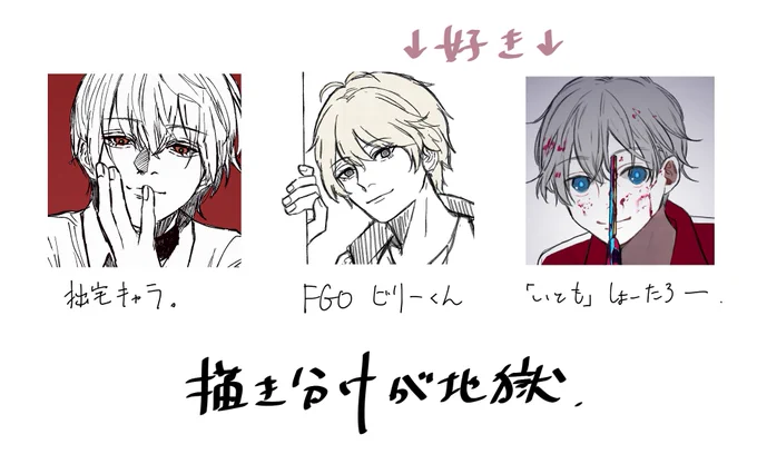ビリーくんのお顔付きがブレブレになる 